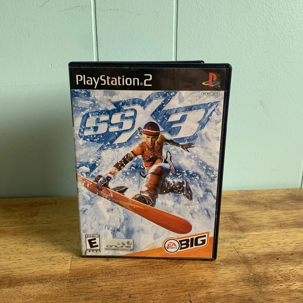 SSX 3 (Sony PlayStation 2, 2003) CIB Complete with Manual CLEAN DISC Black Label